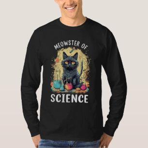 Meowster der Wissenschaft Lustige Laborkatze Labor T-Shirt