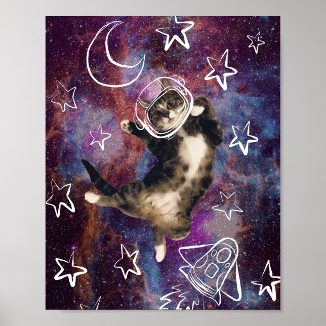Meowstronaut Kiba Poster (Vorne)