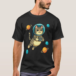 Meowstronaut Lustiger Weltraum Katzenliebhaber Ast T-Shirt
