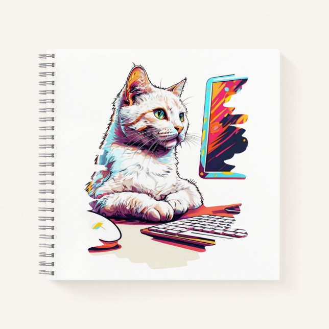 Meowtastic Coder Notizbuch (Vorderseite)