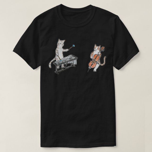 Meowtet Vibraphone amp Cello Duet T-Shirt (Design vorne)