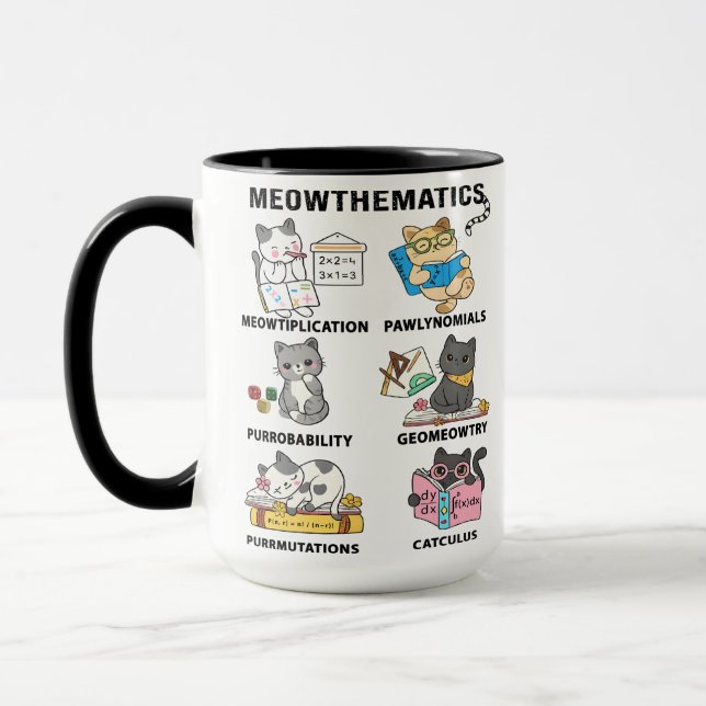 Meowthematics Funny Math Cat Puns For Math Lovers Tasse (Links)