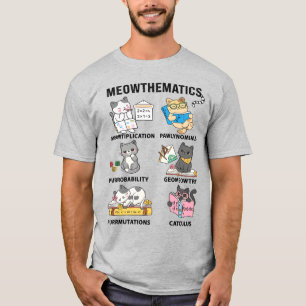 Meowthematik Lustige Mathe-Katzen-Witze Für Mathe- T-Shirt