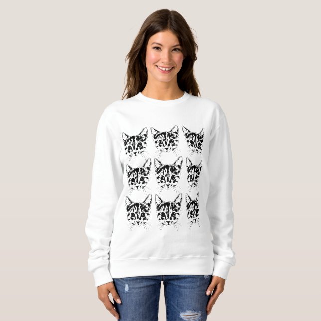 MEOWW Strickjacke Sweatshirt (Vorne ganz)