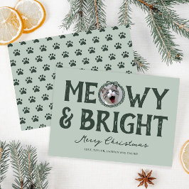 Meowy & Bright Doodle Cat Foto Weihnachten
