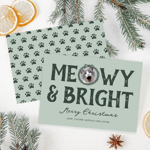Meowy & Bright Doodle Cat Foto Weihnachten