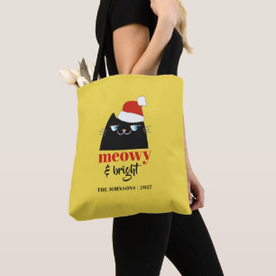 Meowy & Bright Personalisierte Weihnachts-Tasche f