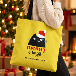 Meowy & Bright Personalisierte Weihnachts-Tasche f