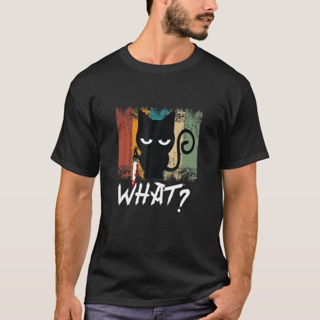 Meowy Cat Ee ich tue, was ich Katze Gewollt habe T-Shirt (Vorderseite)