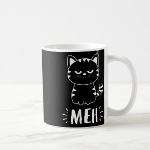 Meowy Cat Lovers Women Girls Meh Cat - Funny Cat Kaffeetasse