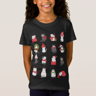 Meowy Cat Weihnachten Niedliche Santa Cats Liebhab T-Shirt