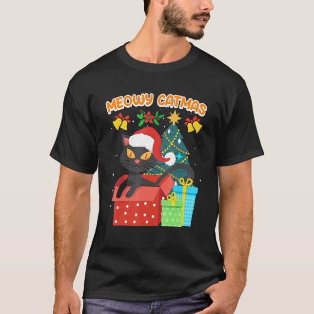Meowy Catmas 1 T-Shirt (Vorderseite)