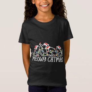Meowy Catmas, Cat Lover Christmas T-Shirt