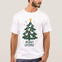 Meowy Catmas Katze Weihnachten Tannenbaum Xmas Lus