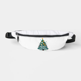 Meowy Catmas Katze Weihnachtsbaum Xmas Lustiger Sa Bauchtasche