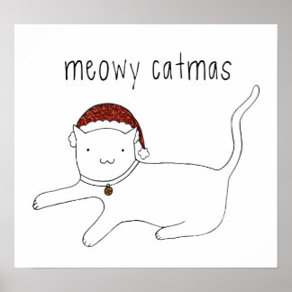 Meowy Catmas Poster