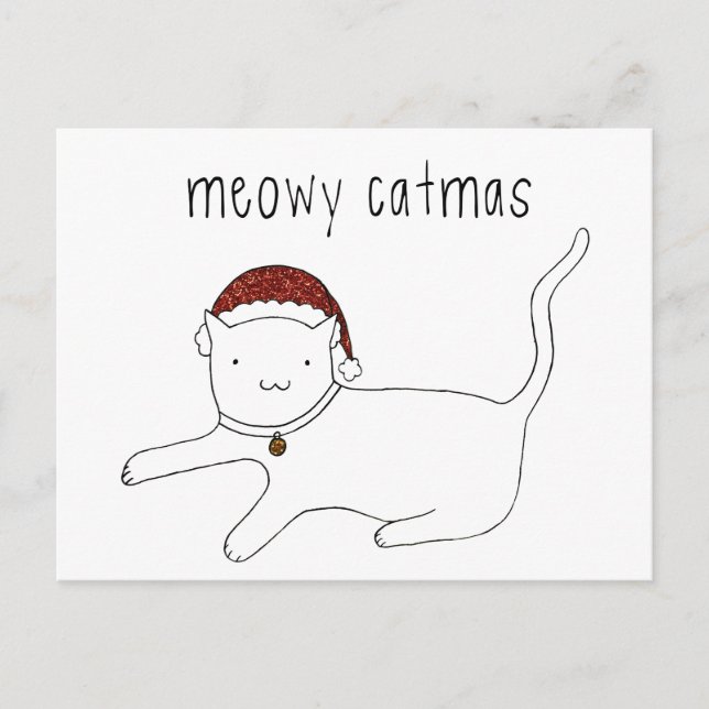 Meowy Catmas Postkarte (Vorderseite)