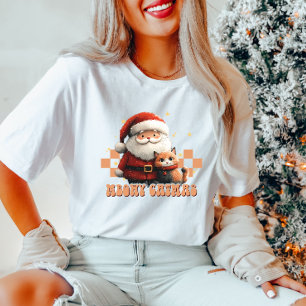 Meowy Catmas Santa und Cat T - Shirt