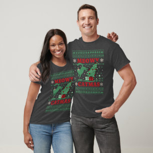 Meowy Catmas Weihnachten T-Shirt