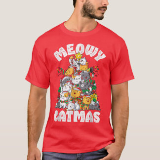 Meowy Catmas Weihnachtsbaum Weihnachten Weihnachte T-Shirt