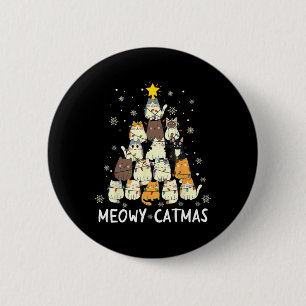 Meowy Catmas Weihnachtsbaum Xmas Girls Boys Fu Button