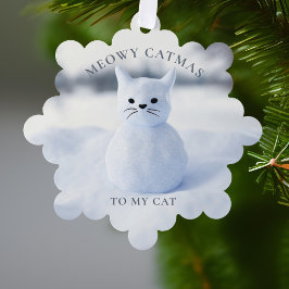 Meowy Catmas Weihnachtsfeiertagskarte Ornament Karte