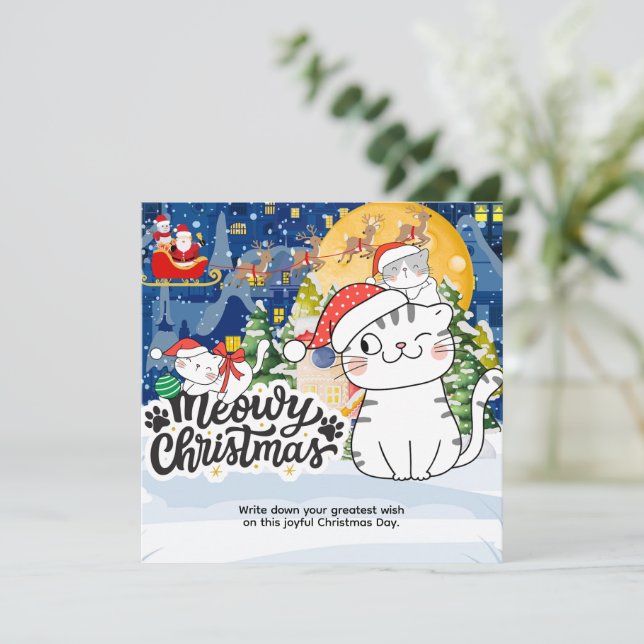 Meowy Christmas (Stehend Vorderseite)
