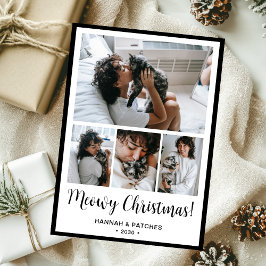 Meowy Christmas 4 Foto Feiertagskarte