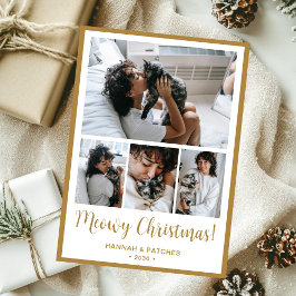 Meowy Christmas 4 Foto Feiertagskarte