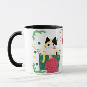 'Meowy Christmas' - Adorable Cat Cartoon Tasse