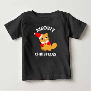 Meowy Christmas Baby T-shirt