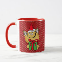 Meowy Christmas Cat 11 oz Classic Tasse
