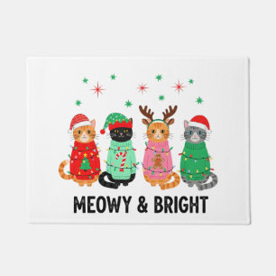 Meowy Christmas Cat Fußmatte