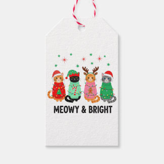 Meowy Christmas Cat Geschenkanhänger