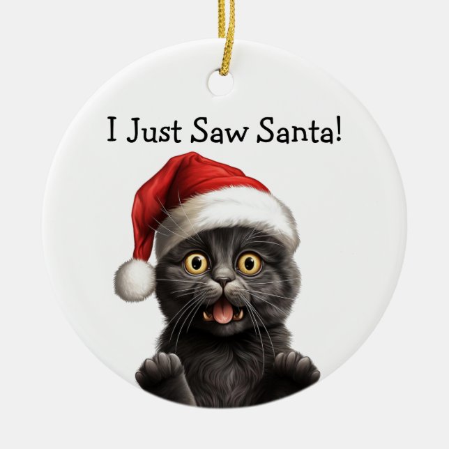 Meowy Christmas Cat Ornament (Vorne)