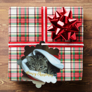 Meowy Christmas Cat Ornament Karte