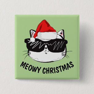 MEOWY CHRISTMAS CAT-Tasten Button