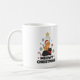 "Meowy Christmas" Cat Tree Mug Kaffeetasse