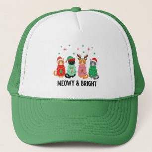 Meowy Christmas Cat Truckerkappe