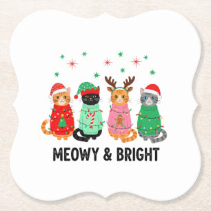 Meowy Christmas Cat Untersetzer