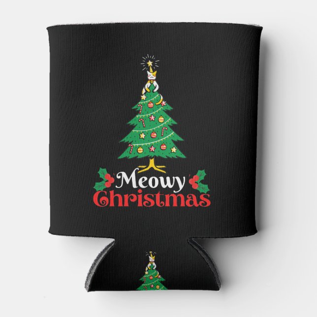 Meowy Christmas Dosenkühler (Vorderseite)