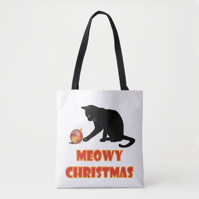 Meowy Christmas Funny Cat (Vorderseite)