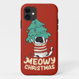 Meowy Christmas Funny Cat Lover Case-Mate iPhone Hülle