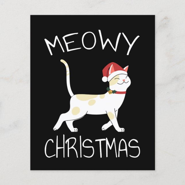 Meowy Christmas - Funny Christmas 2022 Flyer (Vorne)