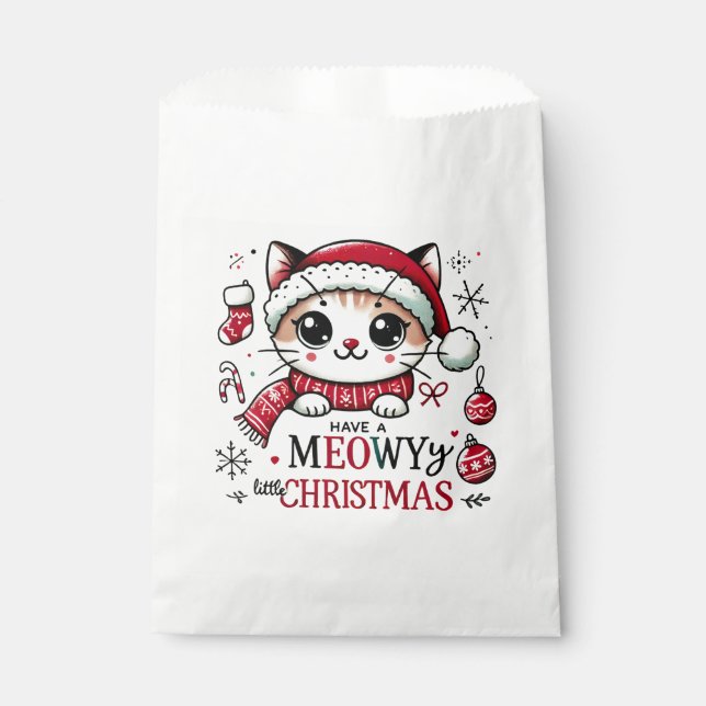Meowy Christmas Geschenktütchen (Vorderseite)