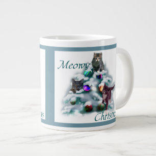 Meowy Christmas Jumbo-Tasse