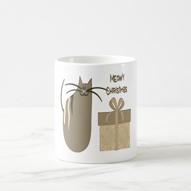 Meowy Christmas Kaffeetasse (Mittel)
