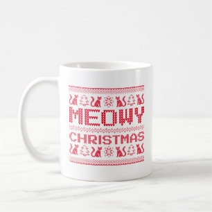Meowy Christmas Kaffeetasse