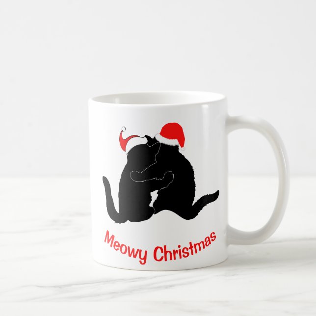 Meowy Christmas Kaffeetasse (Rechts)
