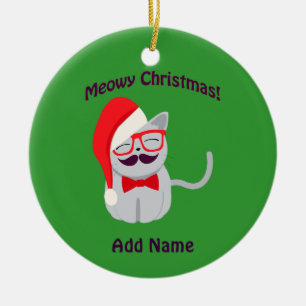 Meowy Christmas! Keramikornament